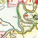 Vintage Map of Nanking, China 1665