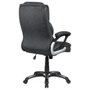 Stanton - Upholstered Adjustable Chair With Padded Arms And Adjustable Height - Gray by HouseOfZazla