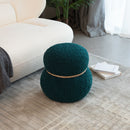Snowman Stool With Cushion And Solid Wood Frame by Unique Piece Furniture