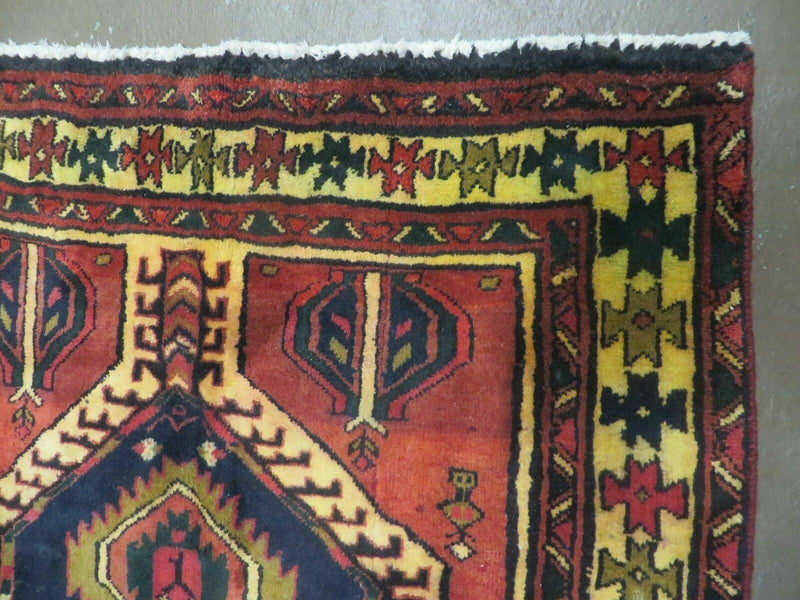 3' 4"X 7' Antique Handmade Turkish Wool Rug Organic