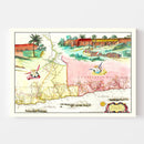 Vintage Map of Brazil 1665
