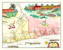 Vintage Map of Brazil 1665