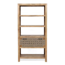 Shelf With Drawer - Beige Brown by Unique Piece Furniture