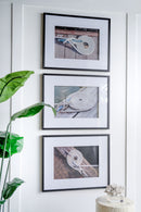 Rope Wall Art With Frame, Wall Decor For Living Room (Set of 3) - White / Black by HouseOfZazla