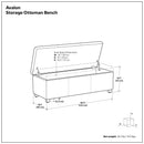 Avalon - Multifunctional Storage Ottoman Bench by Unique Piece Furniture