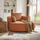 360° Swivel Accent Barrel Chair With 3 Removable Pillows For Living Room by HouseOfZazla