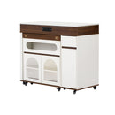 Extendable Dining Table With Folding Top, Rolling Kitchen Island With Drawers And Power Outlet by HouseOfZazla