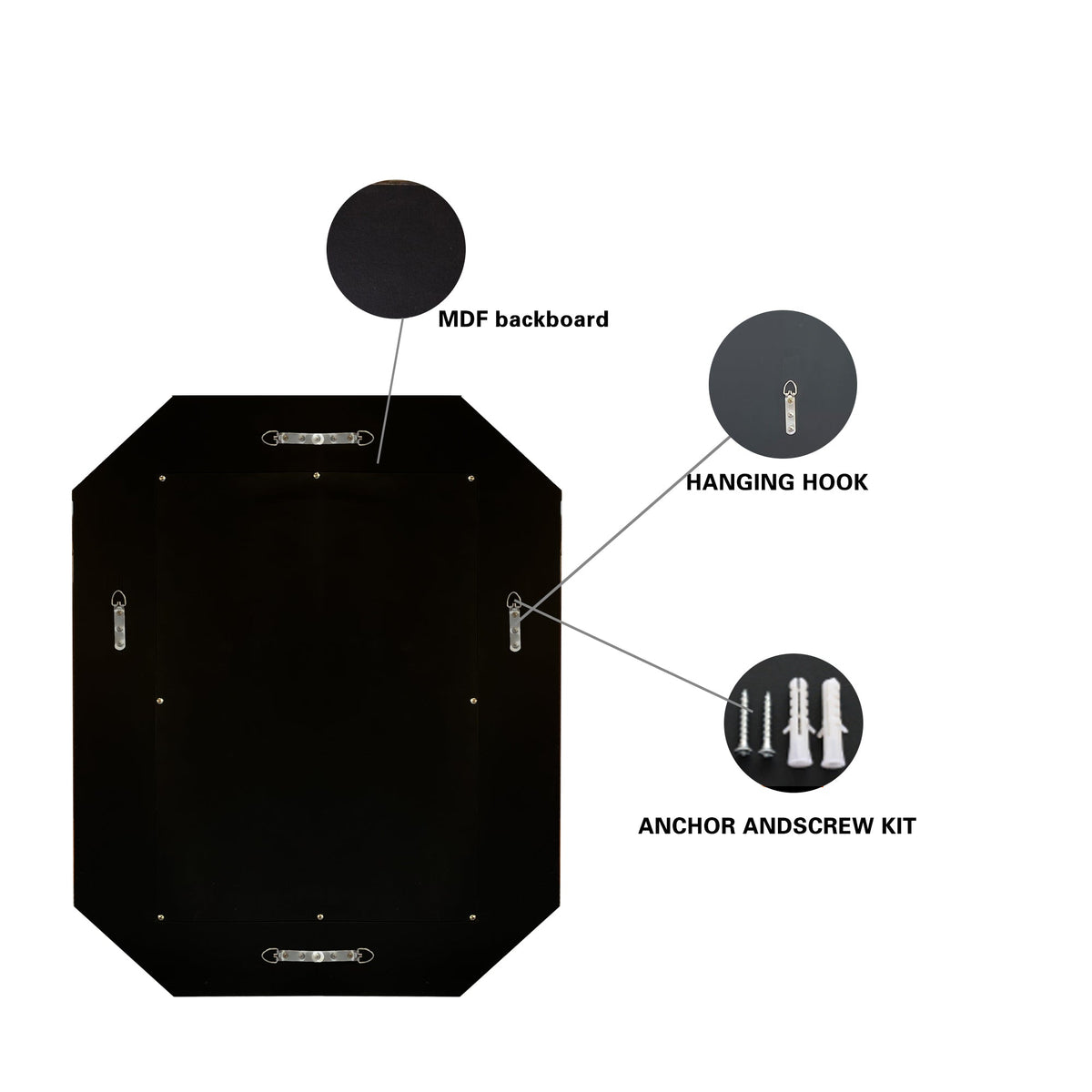 Diamond Shaped Large Wall Mirror, photo 10 of 10