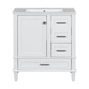 Bathroom Vanity, Modern Bathroom Cabinet With Sink Combo Set, Bathroom Storage Cabinet With A Soft Closing Door And 3 Drawers, Solid Wood Frame by Unique Piece Furniture