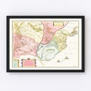 Vintage Map of Paraguay 1665