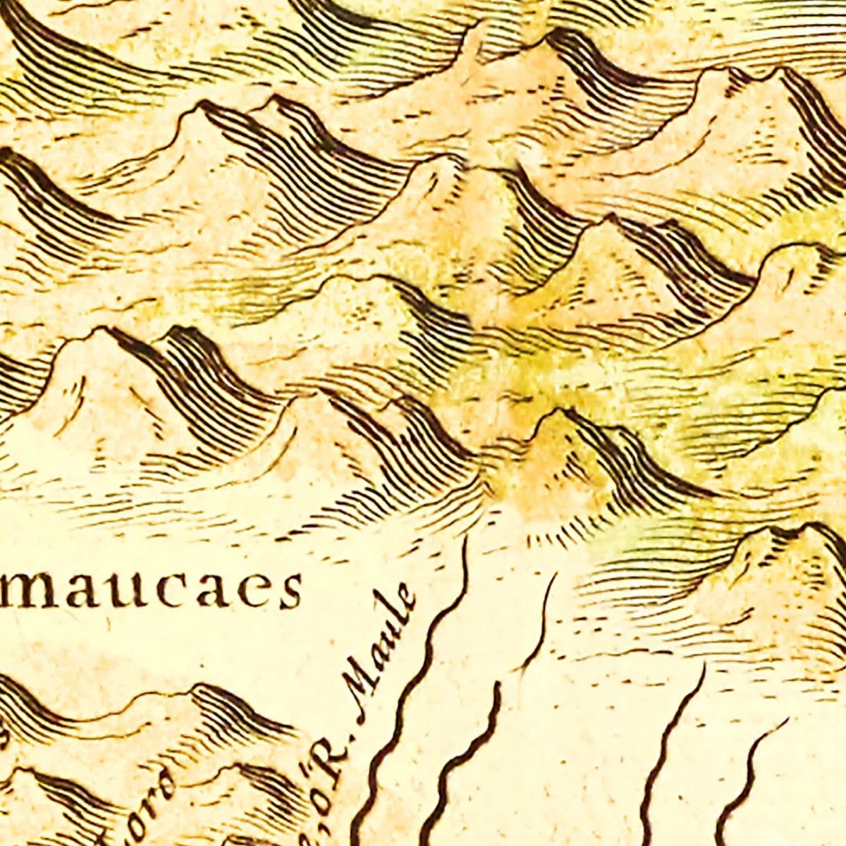 Vintage Map of Chile 1665, photo 2 of 5