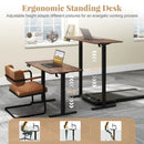 48 Inch x 24 Inch Ergonomic Electric Standing Desk with 3 Memory Settings for Home Office by LJGDeals