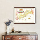Vintage Map of Peru 1665