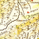 Vintage Map of Peru 1665