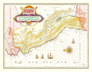 Vintage Map of Peru 1665