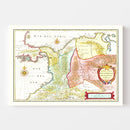 Vintage Map of Colombia 1665