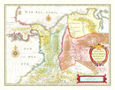 Vintage Map of Colombia 1665