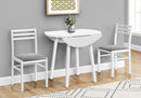 3 Pieces Dining Table Set, Small, Drop Leaf, Contemporary & Modern by HouseOfZazla