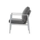 Modern Lounge Chair With Rope Accents And Cushions