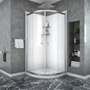 Framed Tub Shower Enclosure with Clear Tempered Glass by HouseOfZazla