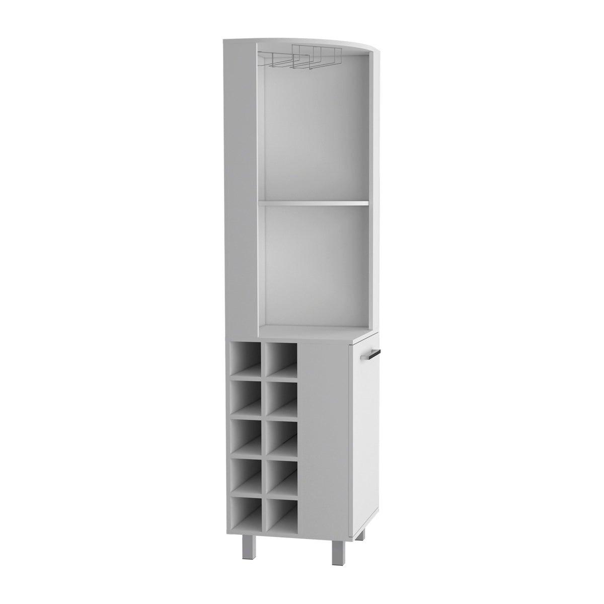 Kaia 70" Tall Corner Bar Cabinet, photo 6 of 8