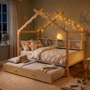 House Bed With Bookshelf Storage by HouseOfZazla
