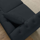 Chesterfield Sofa With Rolled Arms And Nailhead Trim by HouseOfZazla