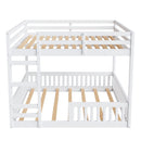 Stylish Bunk Bed With Ladder And Guardrails by Unique Piece Furniture