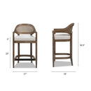 Americana Mid-Century Modern 26" Cane Back Counter Stool by HouseOfZazla