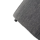 Contemporary Ottoman With Tonal Piping And Button Tuft Design