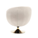 360 Degree Swivel Cuddle Barrel Accent Chairs, Round Armchairs with Wide Upholstered, Fluffy Fabric Chair for Living Room, Bedroom, Office, Waiting Rooms