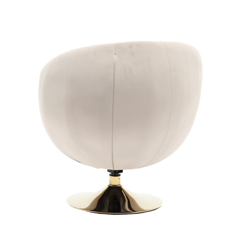 360 Degree Swivel Cuddle Barrel Accent Chairs, Round Armchairs with Wide Upholstered, Fluffy Fabric Chair for Living Room, Bedroom, Office, Waiting Rooms