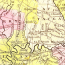 Vintage Map of Alabama 1847
