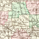 Vintage Map of Alabama 1871