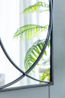 Rectangular Wall Mirrors With Frame, Home Decor For Living Room Bedroom Entryway - Black by HouseOfZazla