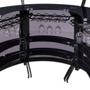 Elaina - 3 Piece Curved Freestanding Home Bar - Black by HouseOfZazla
