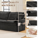 Pull Out Sofa Bed, Convertible Sleeper Sofa Couch, Side Storage, And USB / C - Type Charging Ports Chair by Unique Piece Furniture