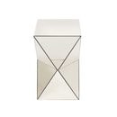 Champagne Mirrored Geometric Side Table