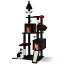 75 Inch Gothic Cat Tree with 2 Condos and Top Perch for Large Cats 20+ LBS by LJGDeals