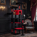 Gothic Cat Tree 75 Inch with Dual Perches and Houses by LJGDeals