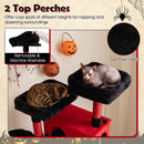 Gothic Cat Tree 75 Inch with Dual Perches and Houses by DirectDeals