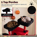 Gothic Cat Tree 75 Inch with Dual Perches and Houses by LJGDeals