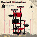 Gothic Cat Tree 75 Inch with Dual Perches and Houses by DirectDeals