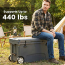 75 Quart Portable Hard Cooler with 6-Day Ice Retention and Wheels by LJGDeals