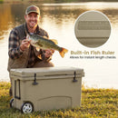 75 Quart Portable Hard Cooler with 6-Day Ice Retention and Wheels by LJGDeals