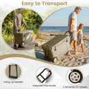 75 Quart Portable Hard Cooler with 6-Day Ice Retention and Wheels by LJGDeals