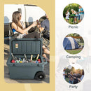75 Quart Portable Cooler Rotomolded Ice Chest with Handles and Wheels by LJGDeals