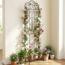 Metal Garden Trellis with Foldable Shelf 75 x 20 Inch by LJGDeals