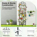 Metal Garden Trellis with Foldable Shelf 75 x 20 Inch by LJGDeals