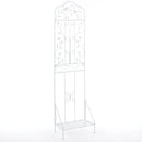 Metal Garden Trellis with Foldable Shelf 75 x 20 Inch by DirectDeals
